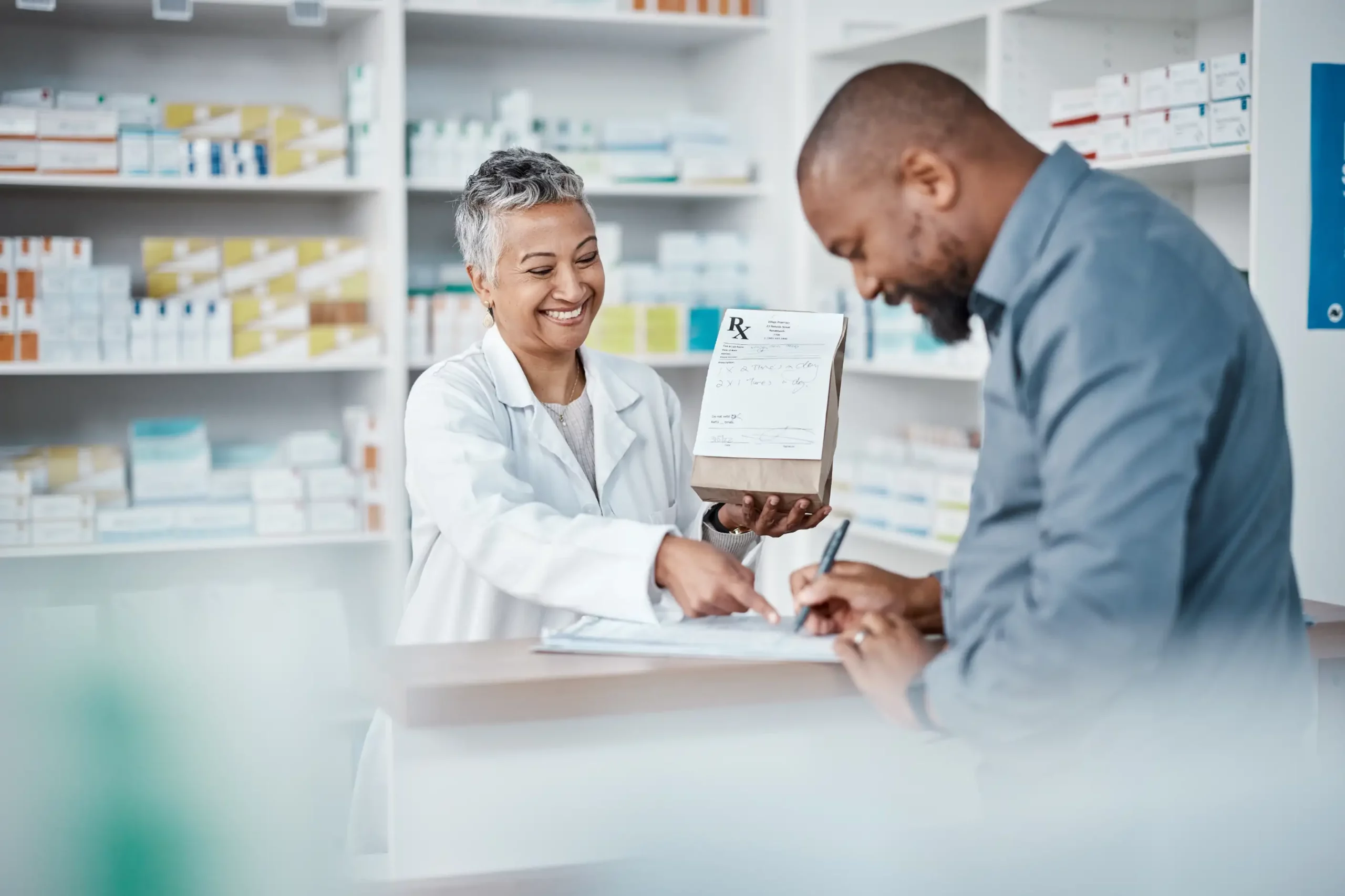 Pharmacist and man