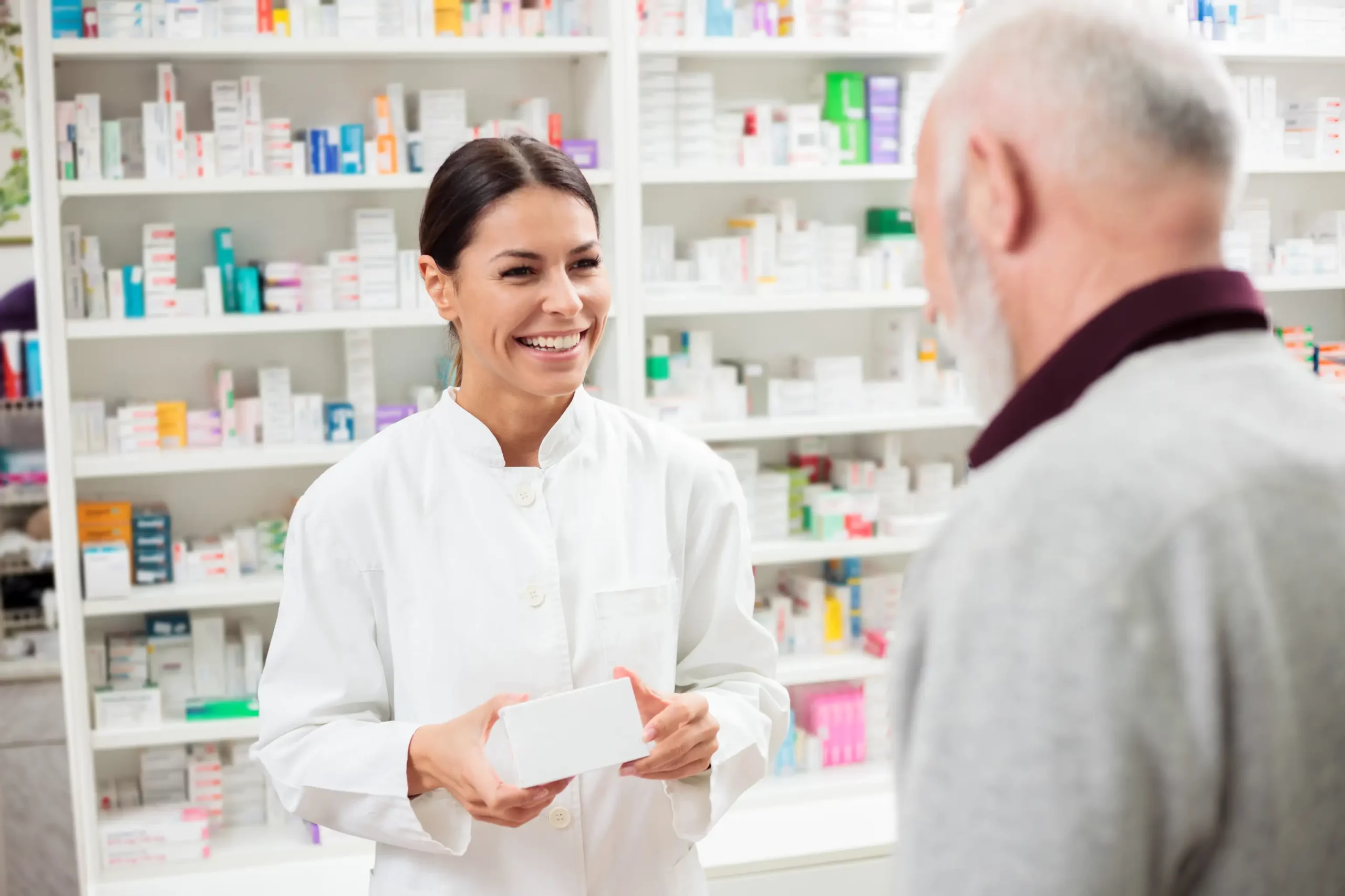 Pharmacist and old man